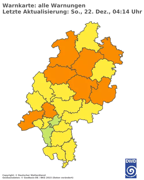 Aktuelle Wetterwarnungen für  Schwalm-Eder-Kreis